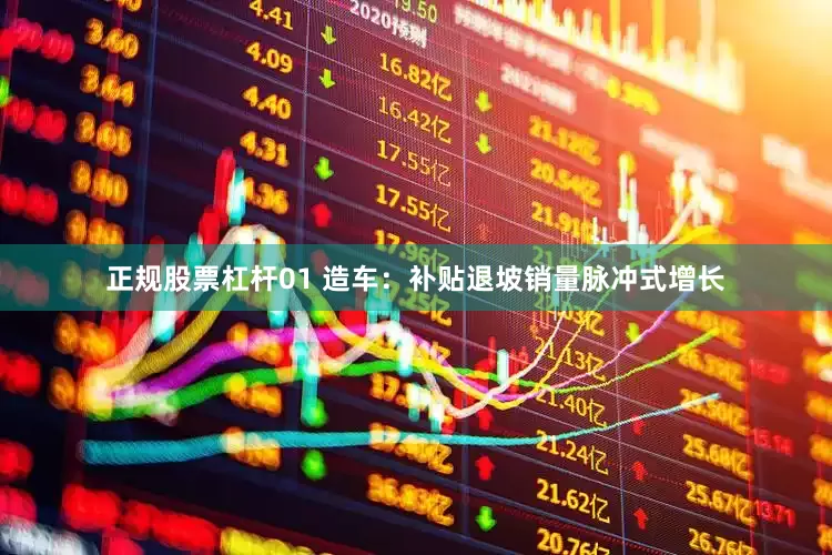 正规股票杠杆01 造车：补贴退坡销量脉冲式增长